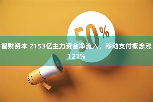 智财资本 2153亿主力资金净流入，移动支付概念涨121%